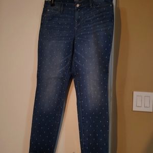 Polka Dot ankle jeans